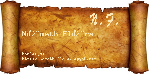 Németh Flóra névjegykártya